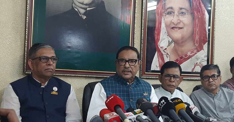 নির্বাচনের ট্রেন চলছে, কেউ থামাতে পারবে না: ওবায়দুল কাদের নির্বাচনের ট্রেন চলছে, কেউ থামাতে পারবে না: ওবায়দুল কাদের
