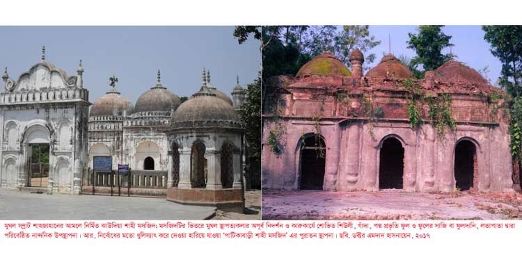 দৃষ্টিনন্দন কুষ্টিয়ার ঝাউদিয়া শাহী ও পাটিকাবাড়ী শাহী মসজিদ