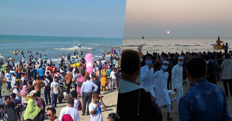 থার্টিফার্স্ট নাইটের আয়োজন নেই, তবুও কক্সবাজার সৈকতে মানুষের ঢল থার্টিফার্স্ট নাইটের আয়োজন নেই, তবুও কক্সবাজার সৈকতে মানুষের ঢল