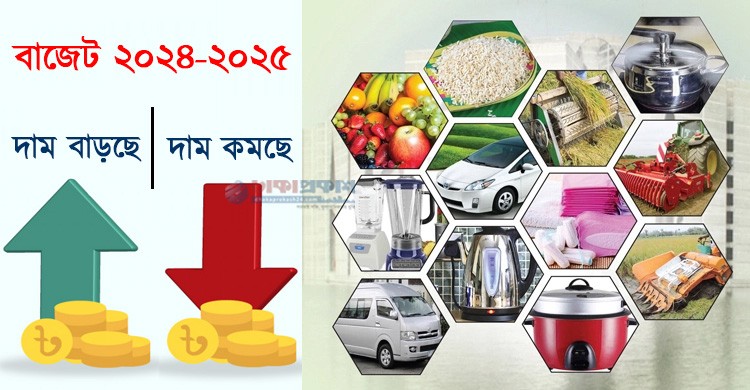 নতুন বাজেটে যেসব পণ্যের দাম বাড়ছে ও কমছে নতুন বাজেটে যেসব পণ্যের দাম বাড়ছে ও কমছে