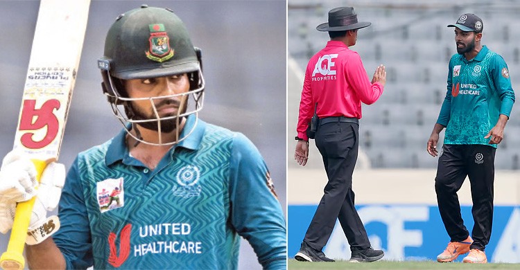 আম্পায়ারের প্রতি ‘আগ্রাসী’ আচরণ, নিষিদ্ধ তাওহীদ হৃদয় আম্পায়ারের প্রতি ‘আগ্রাসী’ আচরণ, নিষিদ্ধ তাওহীদ হৃদয়