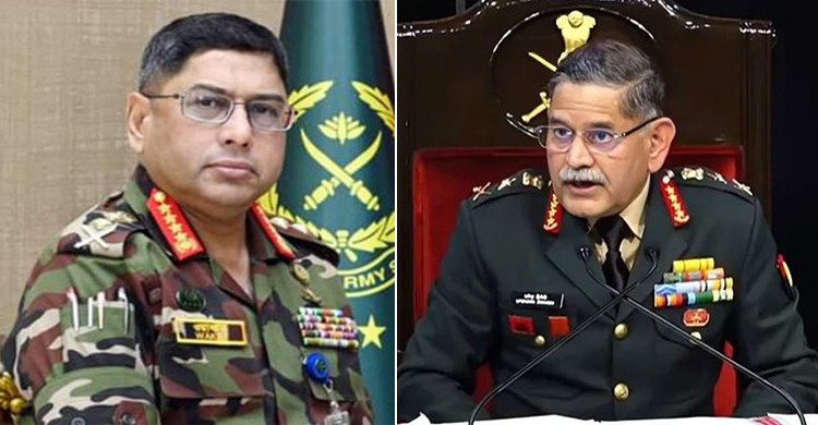 ৫ আগস্ট ‘সার্বক্ষণিক যোগাযোগে’ ছিলেন বাংলাদেশ ও ভারতের সেনাপ্রধান ৫ আগস্ট ‘সার্বক্ষণিক যোগাযোগে’ ছিলেন বাংলাদেশ ও ভারতের সেনাপ্রধান