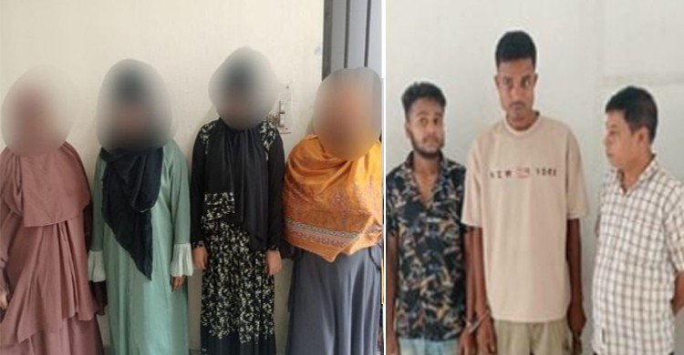 আবাসিক হোটেলে অনৈতিক কাজ, নারীসহ আটক ১০
