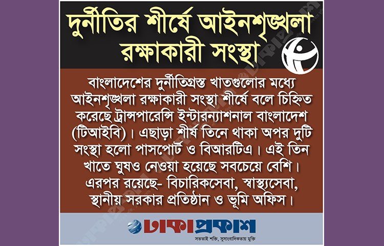 বিচারিক খাতের দুর্নীতিও উদ্বেগজনক। যারা অনিয়ম করছেন, তারা ঘুষকে প্রাতিষ্ঠানিকীকরণ করেছেন। সেবা পাওয়ার জন্য মানুষ ঘুষ দিতে বাধ্য হচ্ছে।