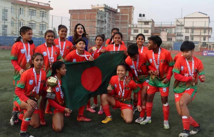 সাফ অনূর্ধ্ব-১৬ : ভারতকে হারিয়ে চ্যাম্পিয়ন বাংলাদেশ