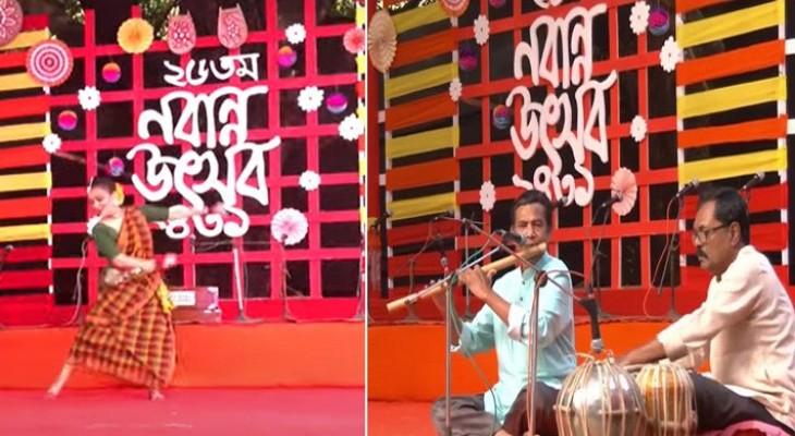 নবান্ন উৎসবে মুখরিত চারুকলা