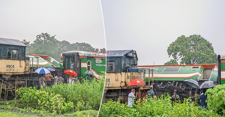 লালমনিরহাটে সিগন্যাল বিভ্রাটে ২ ট্রেনের মুখোমুখি সংঘর্ষ, উল্টে গেছে বগি (ভিডিও)