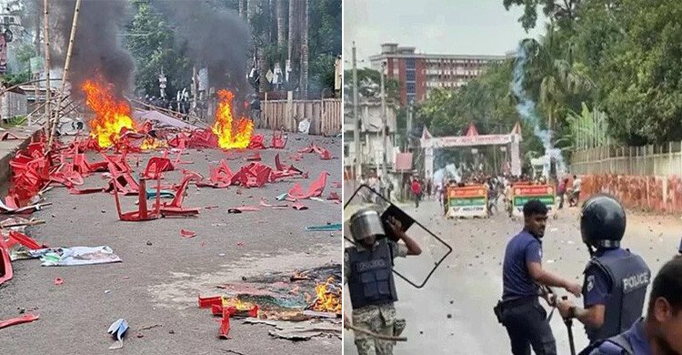 গোপালগঞ্জে সহিংসতার ঘটনায় ৭৫ জনের বিরুদ্ধে মামলা, অজ্ঞাত আসামি ৪০০