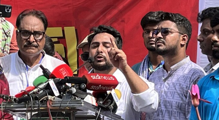 সীমান্তে হত্যা বন্ধ না হলে ভারত অভিমুখে লং মার্চ: নাহিদ ইসলাম