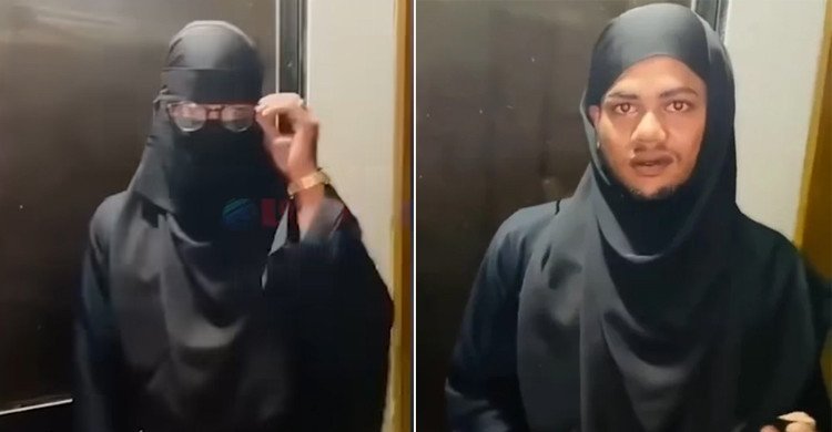 টেকনাফে নারী সেজে পালাতে গিয়ে পুলিশের হাতে ধরা রোহিঙ্গা যুবক (ভিডিও)