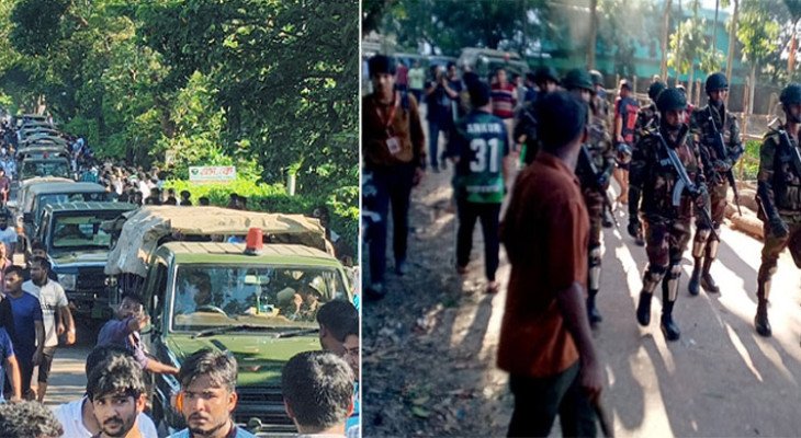 চট্টগ্রাম বিশ্ববিদ্যালয় এলাকায় যৌথবাহিনীর অভিযান শুরু