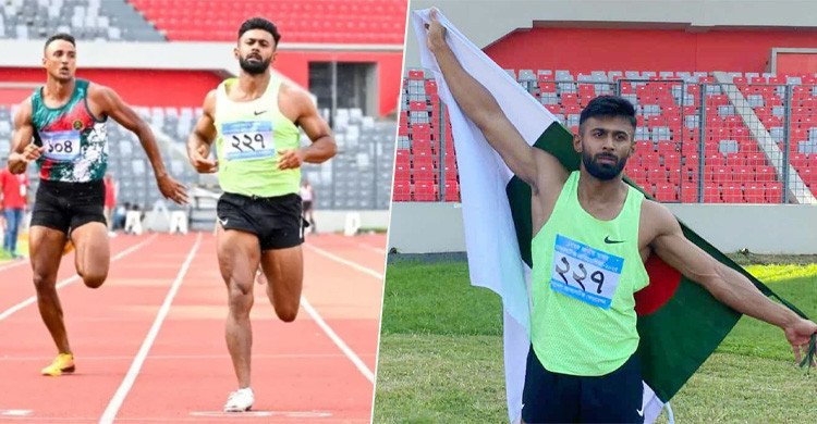আবারও দেশের দ্রুততম মানব ইমরানুর রহমান