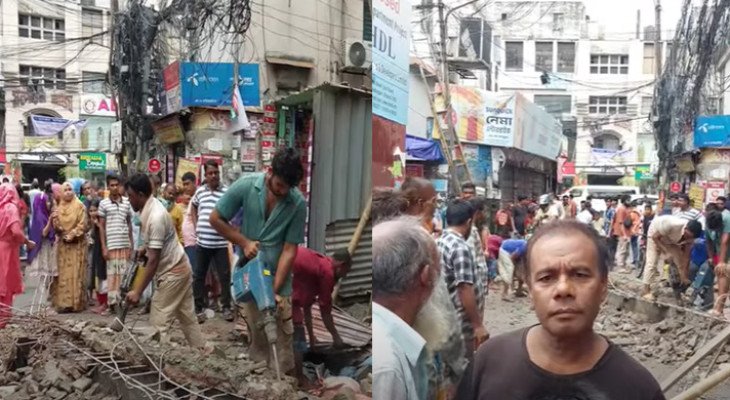 রাজধানীর পান্থপথে দেয়াল ধসে ১ জনের মৃত্যু