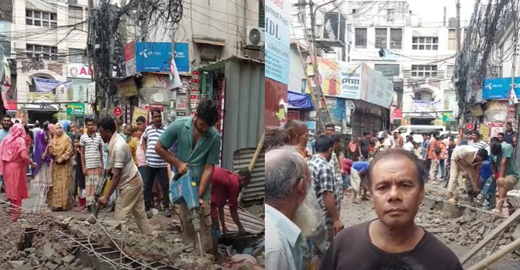 রাজধানীর পান্থপথে দেয়াল ধসে ১ জনের মৃত্যু