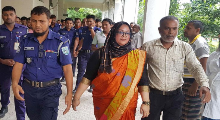 কুড়িগ্রামের সাবেক ডিসি সুলতানা পারভীনকে কারাগারে প্রেরণের নির্দেশ 