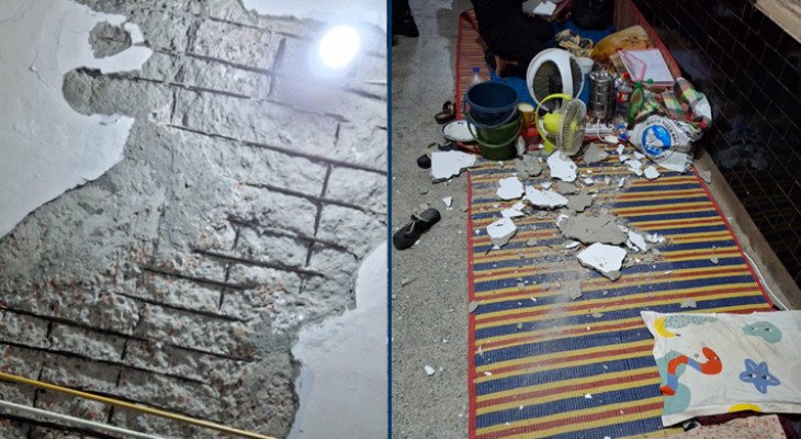 ঢাকা মেডিকেলের ছাদের পলেস্তারা পড়ে রোগী আহত