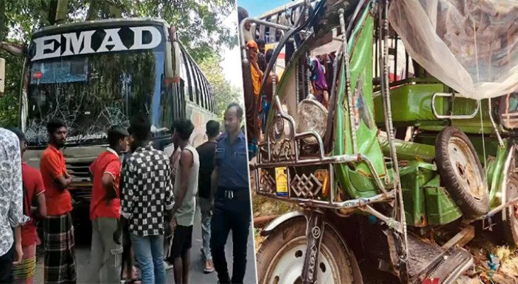 গোপালগঞ্জে বাস-ইজিবাইক সংঘর্ষে নারীসহ নিহত ৪