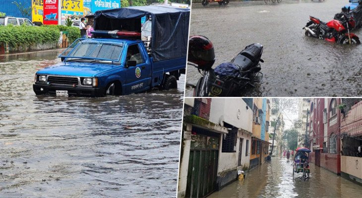 হঠাৎ বৃষ্টিতে ডুবল মিরপুর, জলাবদ্ধতায় যান চলাচলে ধীরগতি