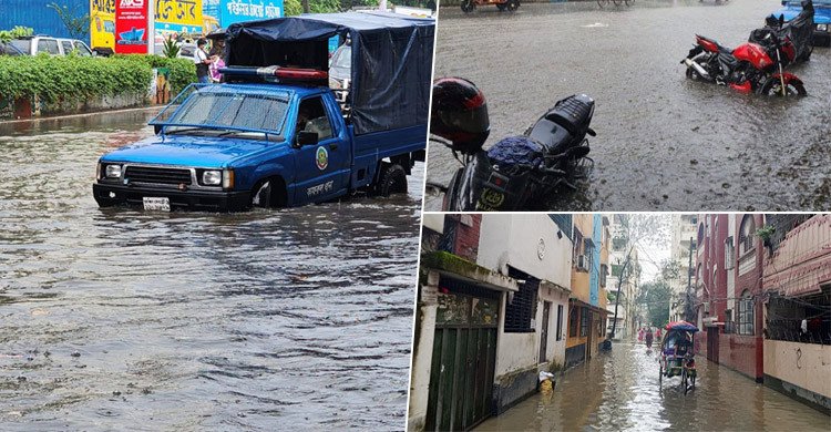 হঠাৎ বৃষ্টিতে ডুবল মিরপুর, জলাবদ্ধতায় যান চলাচলে ধীরগতি