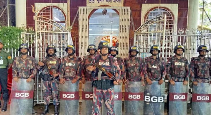 সারাদেশে ২৮৫৭ মণ্ডপের নিরাপত্তায় ৪৩০ প্লাটুন বিজিবি মোতায়েন