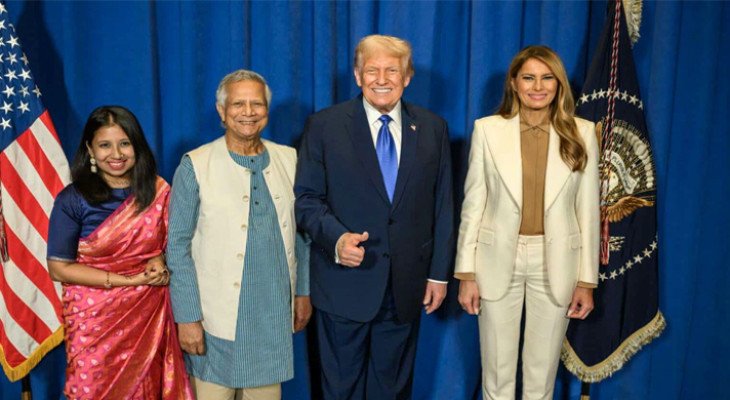 ট্রাম্পের সঙ্গে প্রধান উপদেষ্টা ও তার মেয়ের ছবি প্রকাশ