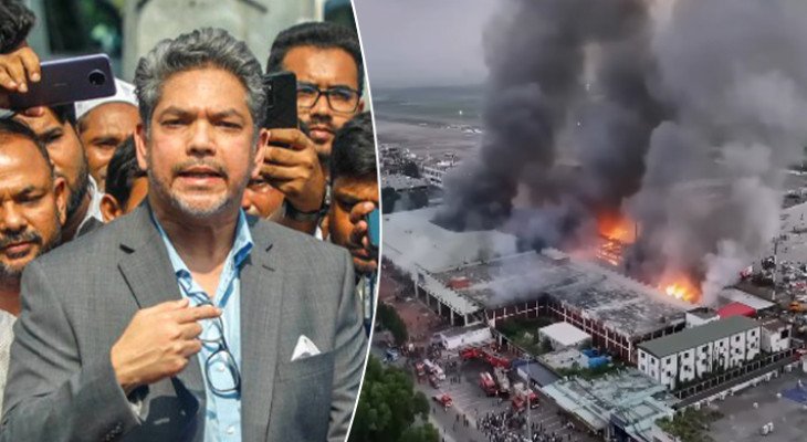 শাহজালালে আগুনে ক্ষতির পরিমাণ ১০০ কোটি টাকার বেশি: বিজিএমইএ