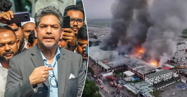 শাহজালালে আগুনে ক্ষতির পরিমাণ ১০০ কোটি টাকার বেশি: বিজিএমইএ