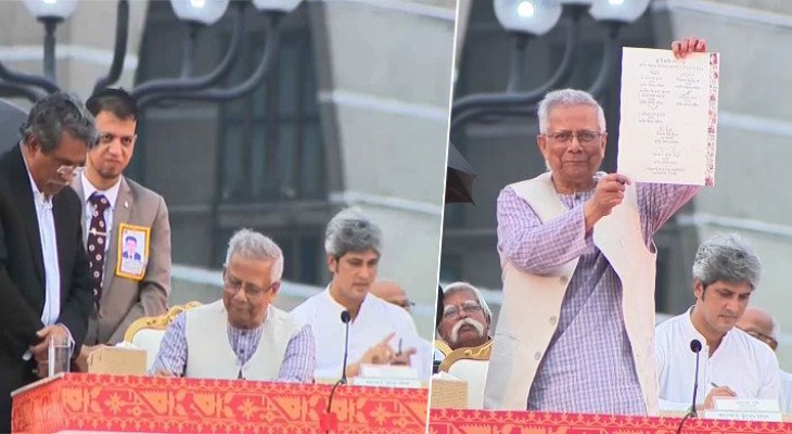 জুলাই সনদ স্বাক্ষর করলেন প্রধান উপদেষ্টা ও রাজনৈতিক নেতারা