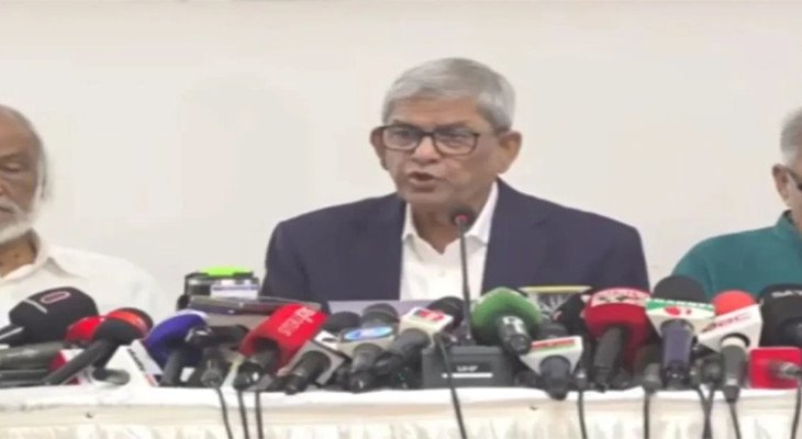 নির্বাচনের দিন ছাড়া গণভোটের সিদ্ধান্ত কোনদিনও মানবে না বিএনপি: মির্জা ফখরুল