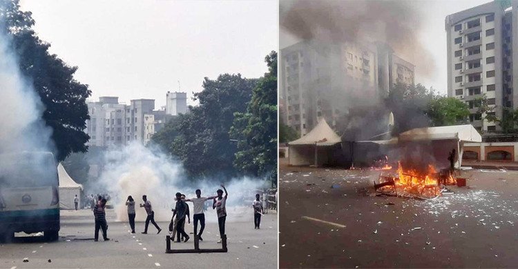 জুলাই সনদকে কেন্দ্র করে ভাঙচুর-আগুন, ৯০০ জনের বিরুদ্ধে মামলা