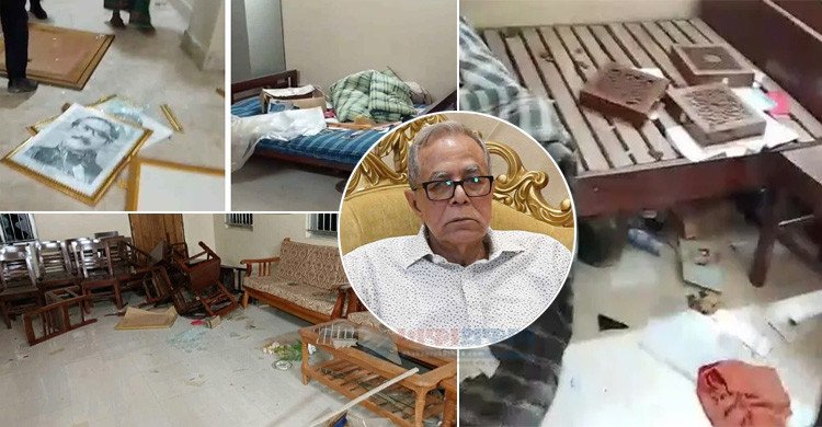 সাবেক রাষ্ট্রপতি আবদুল হামিদের বাড়িতে হামলা ও ভাঙচুর