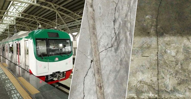 ভূমিকম্পে মেট্রোরেলের ৬ স্টেশনে ফাটল