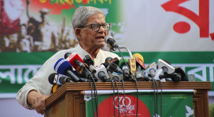 জামায়াতসহ আট দলের গণভোটের দাবি নির্বাচন বানচালের ষড়যন্ত্র: মির্জা ফখরুল