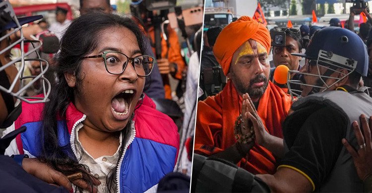 কলকাতায় বাংলাদেশ উপ-হাইকমিশন অভিমুখে বিক্ষোভ, ব্যাপক লাঠিচার্জ