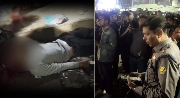 মগবাজারে ফ্লাইওভার থেকে ছোড়া ককটেল বিস্ফোরণে পথচারীর মৃত্যু