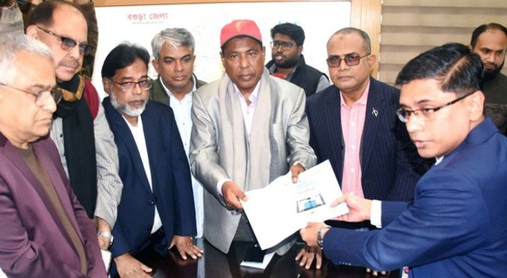 বগুড়া-৬ আসনে তারেক রহমানের পক্ষে মনোনয়ন ফরম সংগ্রহ