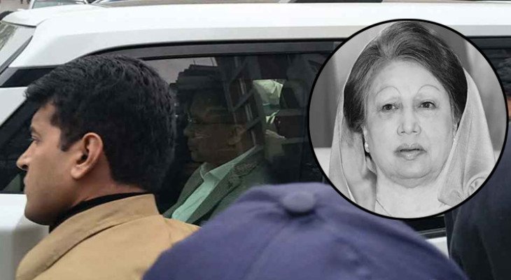 মায়ের মরদেহ দেখে হাসপাতাল ছাড়লেন বিষন্ন তারেক রহমান