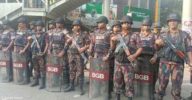 নির্বাচনী প্রচারকে কেন্দ্র করে মিরপুরে বিজিবি মোতায়েন