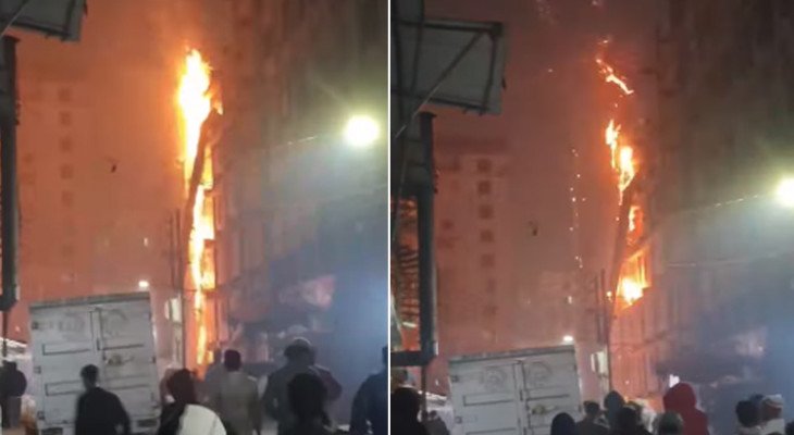 নিষেধাজ্ঞা অমান্য করে আতশবাজি, রাজধানীর মিরপুরে ভবনে আগুন
