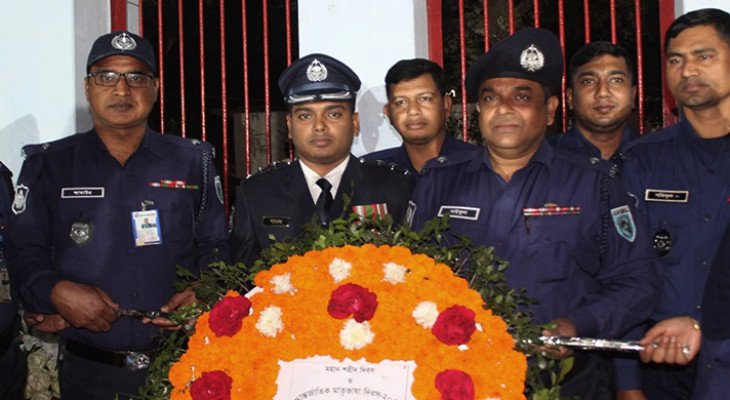 বিরামপুরে ভাষা শহীদদের প্রতি শ্রদ্ধা নিবেদন