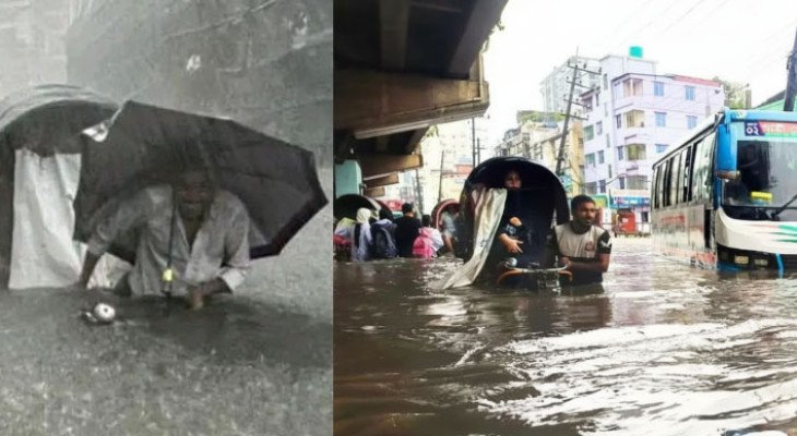 চট্টগ্রামে মৌসুমের প্রথম ভারি বৃষ্টিতে ভয়াবহ জলাবদ্ধতা