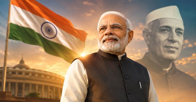 দীর্ঘ সময় দায়িত্ব পালনকারী প্রধানমন্ত্রী হিসেবে নেহরুর রেকর্ড ছাপিয়ে ইতিহাস গড়লেন মোদি