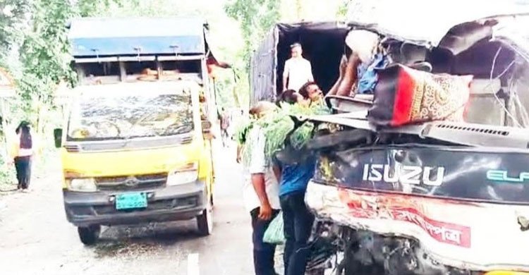 ঢাকা-বরিশাল মহাসড়কে পত্রিকাবাহী গাড়ির সঙ্গে ট্রাকের সংঘর্ষ, নিহত ১  