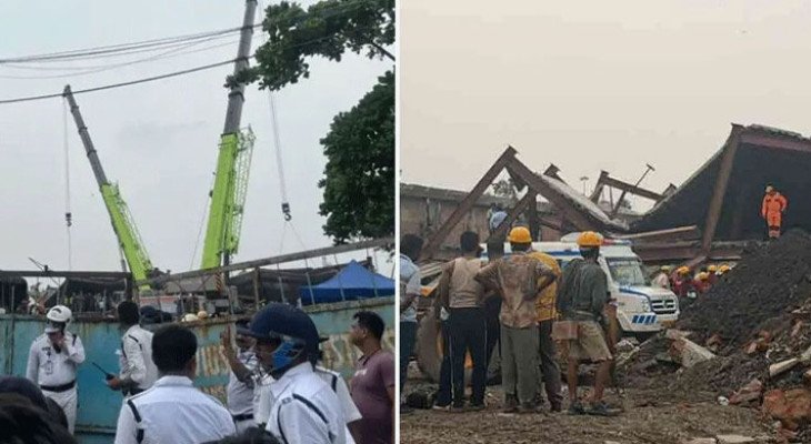 পশ্চিমবঙ্গের রাজধানী কলকাতায় গুদাম ধসে নিহত ১০ 
