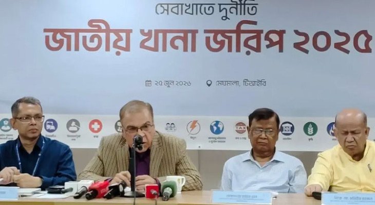 সেবা খাতে ২০২৫-এ ঘুষ লেনদেন ১২ হাজার ৬৩৩ কোটি টাকা: টিআইবি