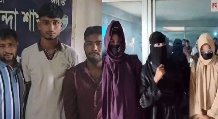 আবাসিক হোটেলে অভিযান, ১৪ নারী-পুরুষ আটক 