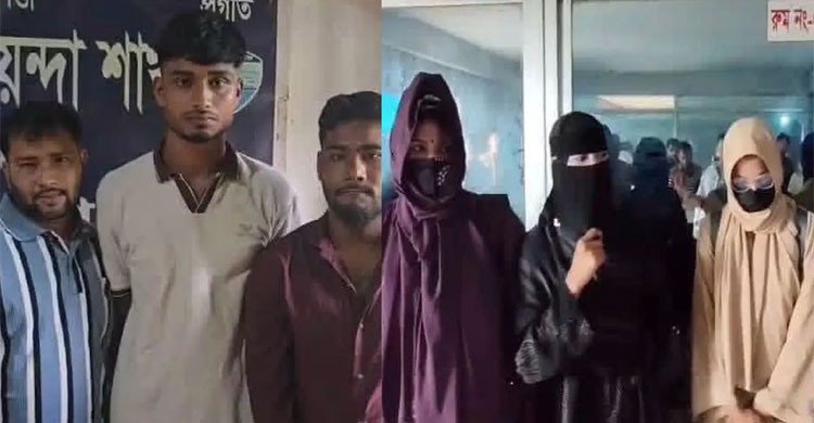 আবাসিক হোটেলে অভিযান, ১৪ নারী-পুরুষ আটক 