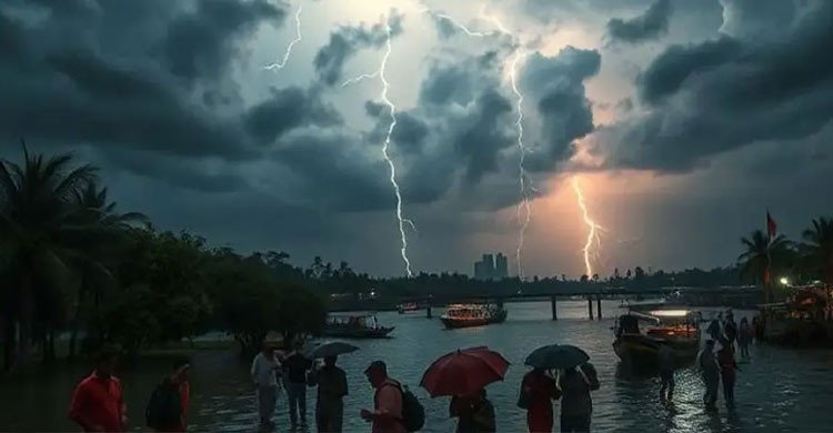 দুপুরের মধ্যে দেশের ১১ জেলায় ঝড় ও বজ্রবৃষ্টির আভাস 
