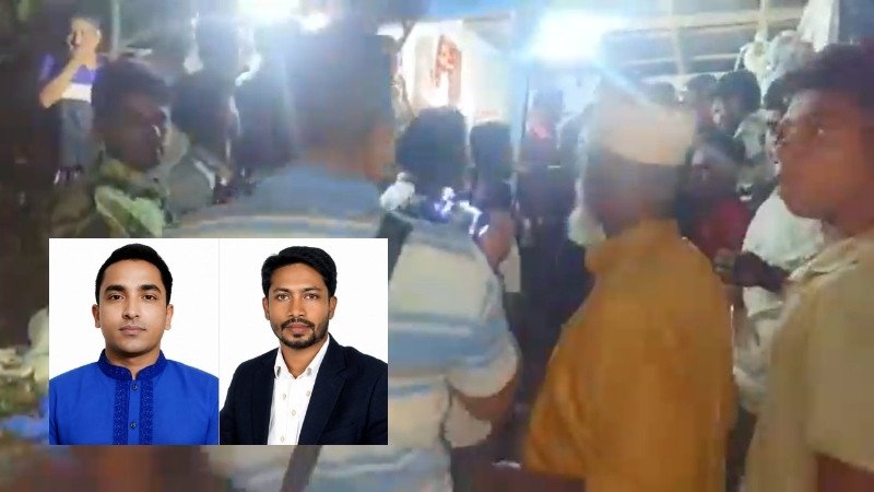 নিজ দলের লোকের কাছেই চাঁদা দাবি, বিএনপির ২ নেতাকে গণপিটুনি