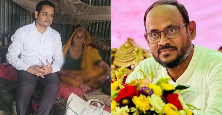 মানবেতর জীবনযাপন করা অসহায় বৃদ্ধা জয়গুনের পাশে দাঁড়ালেন প্রতিমন্ত্রী টুকু